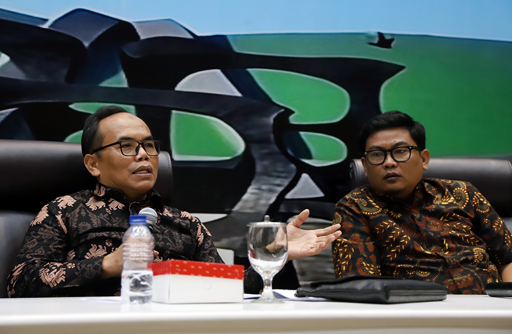 Diskusi Dialektika Demokrasi dengan tema " Mencari Solusi Mencegah Kekerasan Terhadap Anak di Indonesia ". (BeritaNasional/Elvis Sendouw)