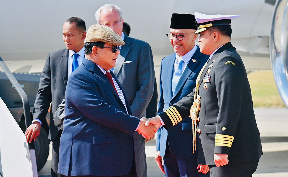 Lanjutkan Lawatan ke Kawasan Eropa, Presiden Prabowo Tiba di Belgia Presiden Republik Indonesia, Prabowo Subianto, tiba di Bandara Udara Brussel pada Sabtu (12/7/2025).(Biropers)