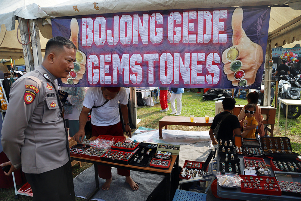 Pagelaran budaya lebaran Bojonggede Bogor. (BeritaNasional/Elvis Sendouw)