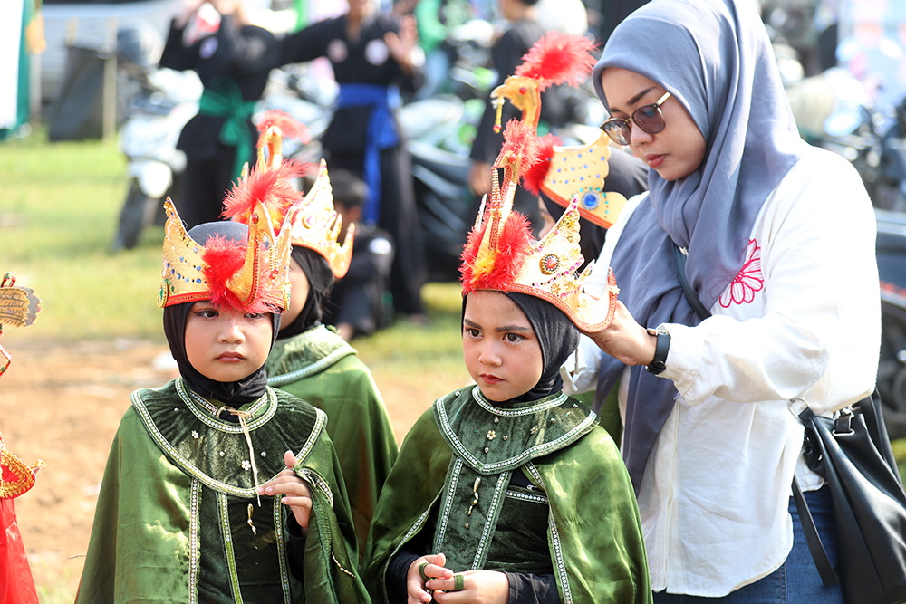 Pagelaran budaya lebaran Bojonggede Bogor. (BeritaNasional/Elvis Sendouw)