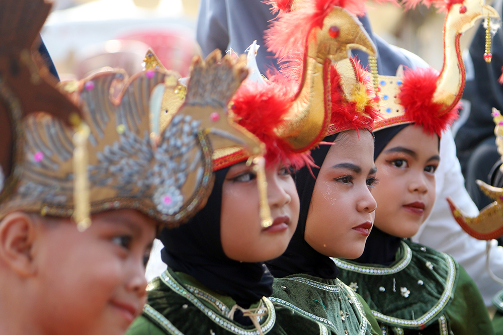 Pagelaran budaya lebaran Bojonggede Bogor. (BeritaNasional/Elvis Sendouw)