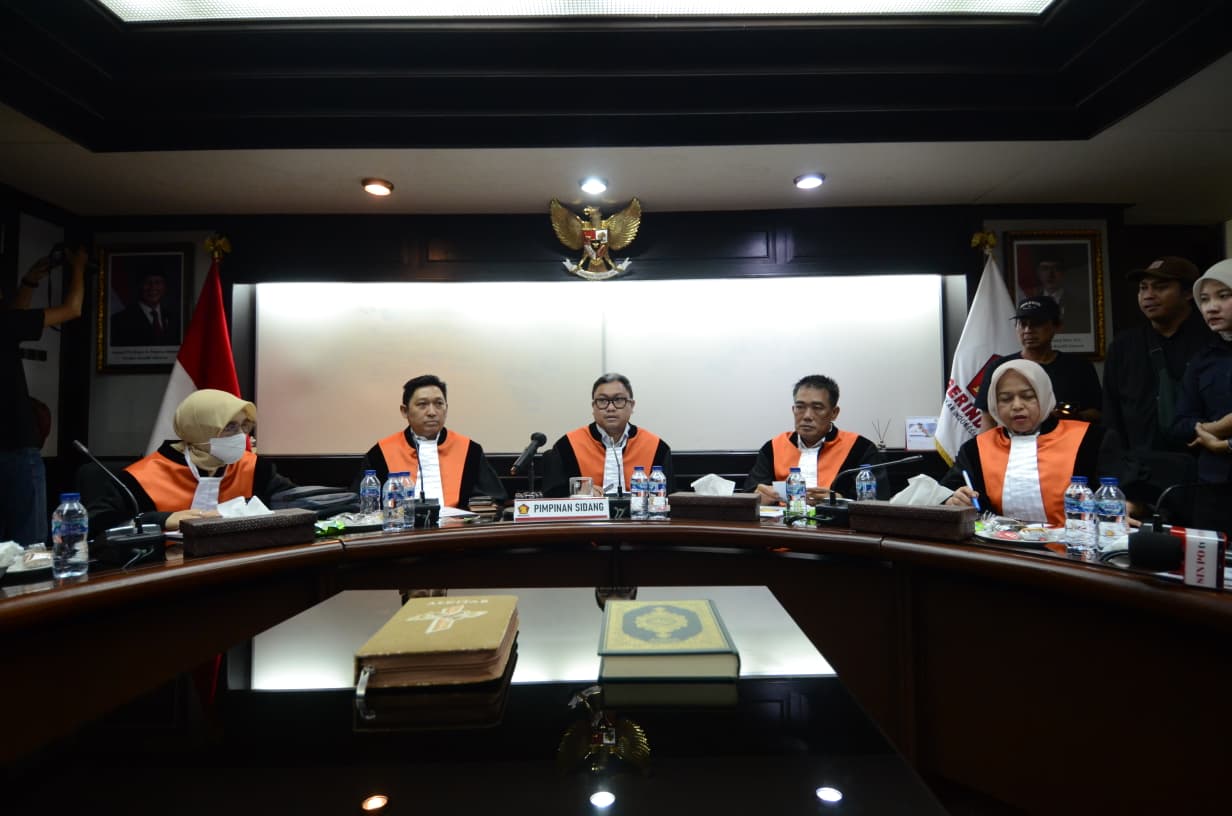 Majelis Kehormatan Partai Gerindra saat menggelar sidang etik di kantor DPP Gerindra. (BeritaNasional/Elvis Sendouw)