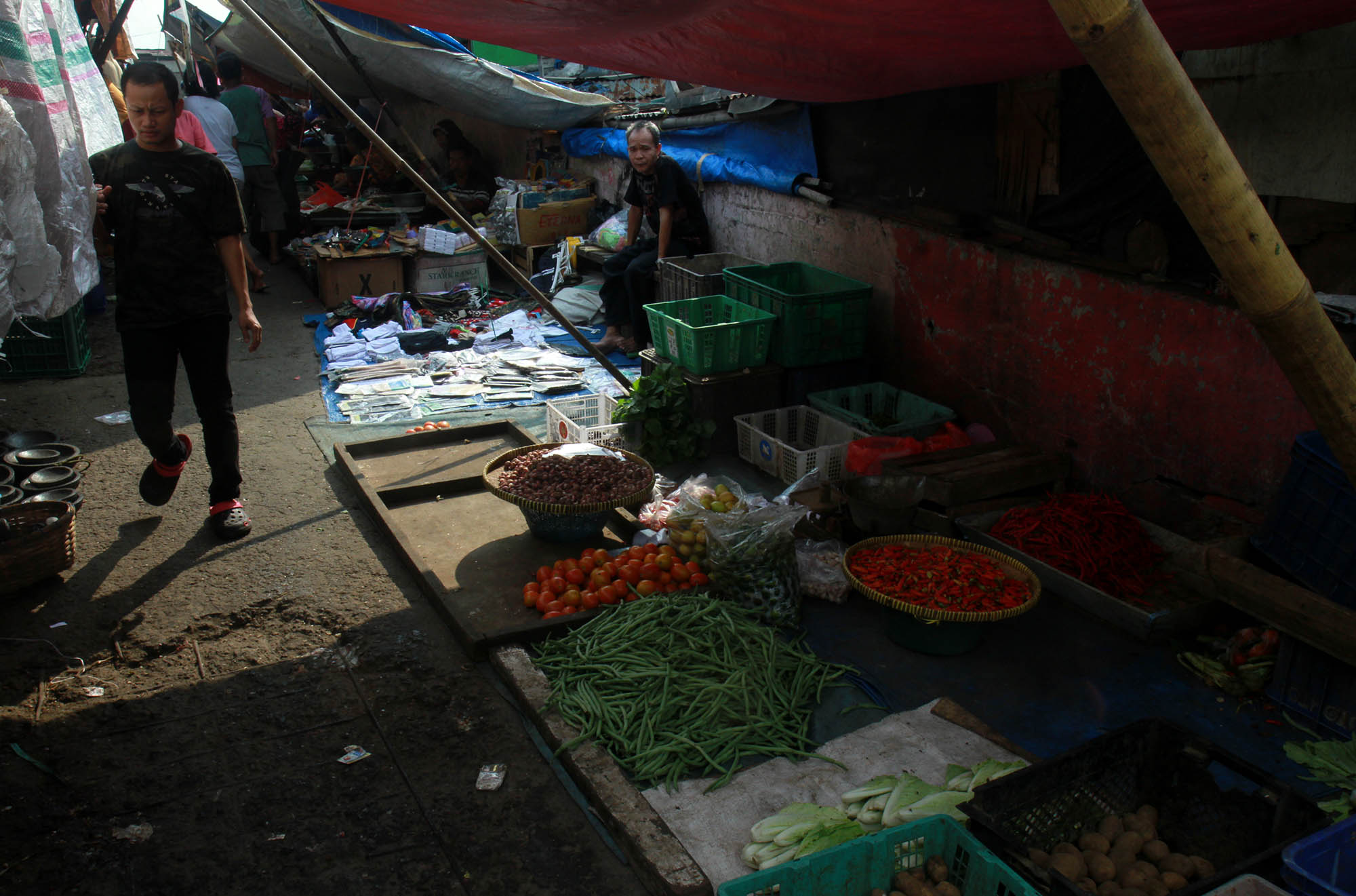 Suasana di Pasar Rumput, Jakarta, Senin (29/7/2024). (BeritaNasional.com/Oke Atmaja)