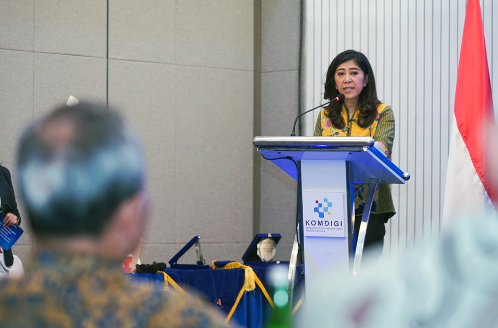 Menkomdigi Hadiri Seminar EMC Excellence Forum Menteri Komunikasi dan Digital Meutya Hafid hadir menjadi pembicara Seminar EMC Excellence Forum 2025: Evolving Standards and Testing Insights. (BeritaNasional/Elvis Sendouw/HO Hms Komdigi)