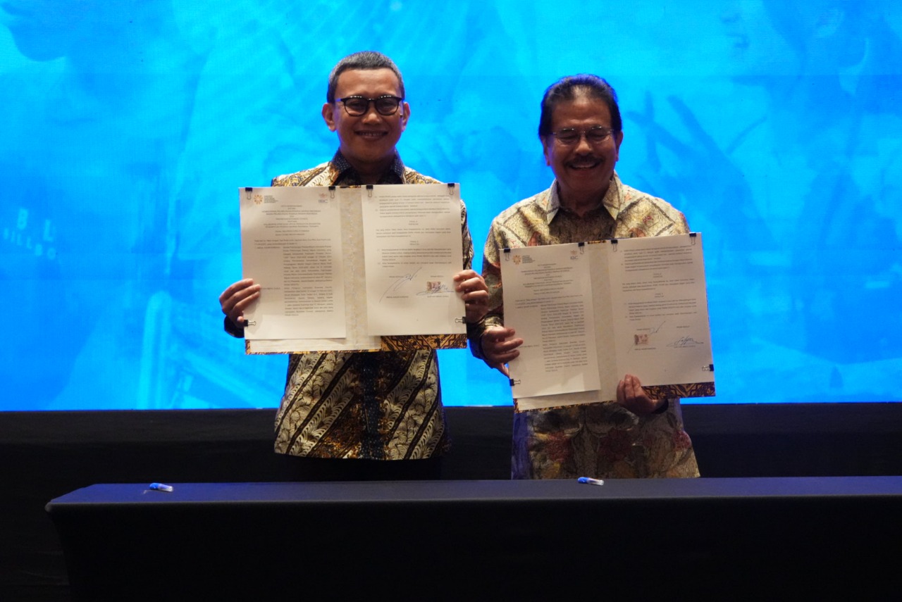 Menteri P2MI Abdul Kadir Karding saat menghadiri acara yang diselenggarakan Indonesia Business Council dengan tajuk “Strengthening Workforce Diplomacy: Indonesia Strategic SSW Expansion to Japan”  (BeritaNasional/Elvis Sendouw/HO Hms P2MI)