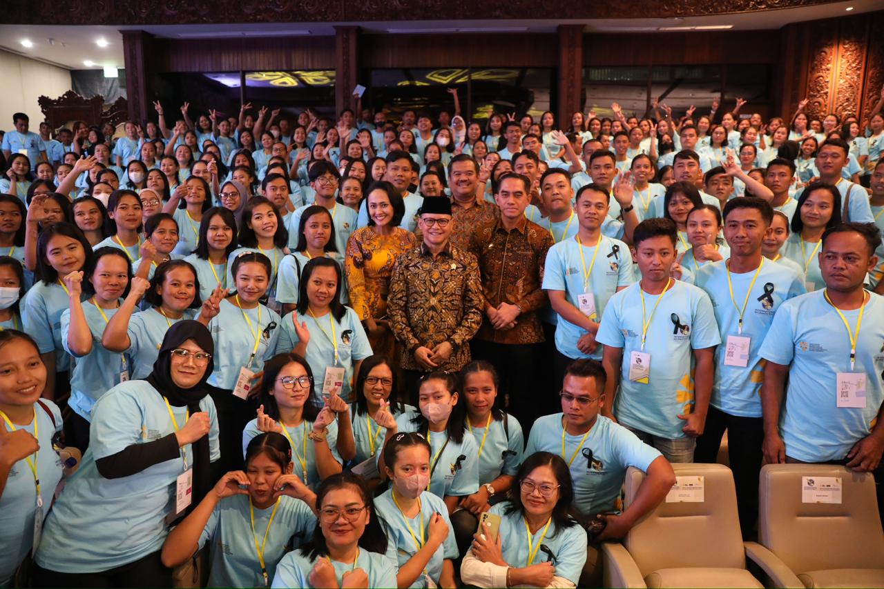 Peringatan International Migrant Day yang digelar di Sasana Langen Budoyo, Taman Mini Indonesia Indah (TMII) Jakarta. (BeritaNasional/Elvis Sendouw/P2MI)