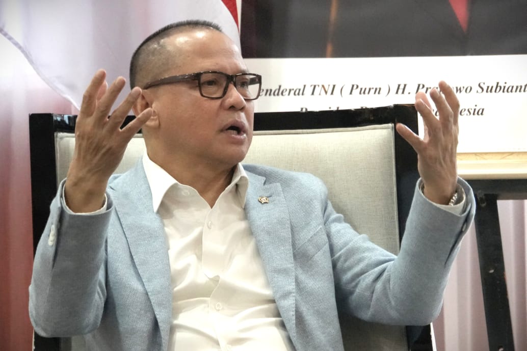 Menteri Pelindungan Pekerja Migran Indonesia Muktarudin, menggelar audiensi dengan Pengurus Himpunan Pengusaha Muda Indonesia (HIPMI). (BeritaNasional/Elvis/HO P2MI)