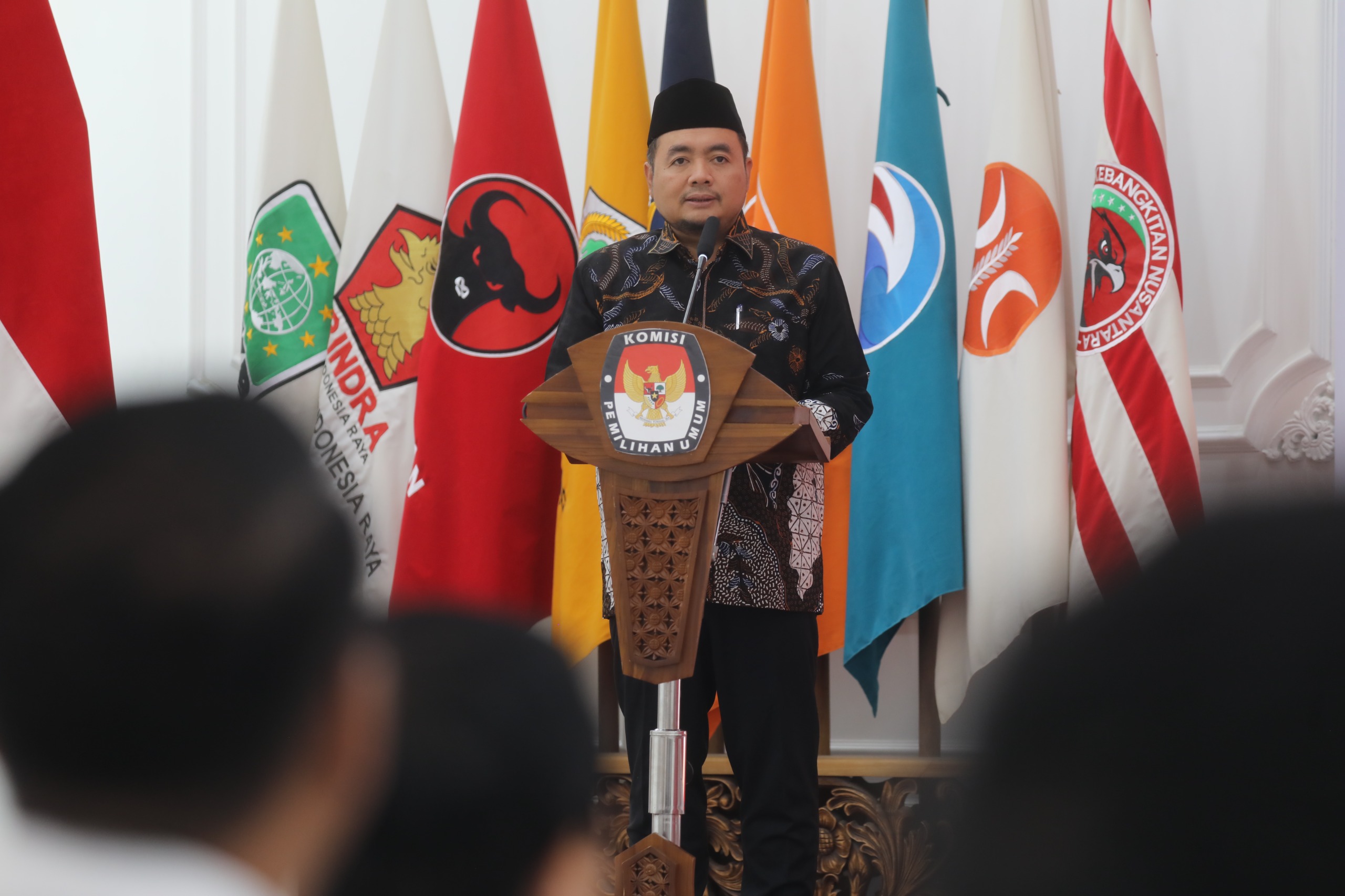 Penandatanganan Nota Kesepahaman antara KPU dengan KemenPPPA di Ruang Sidang Utama KPU. (BeritaNasional/Elvis Sendouw)