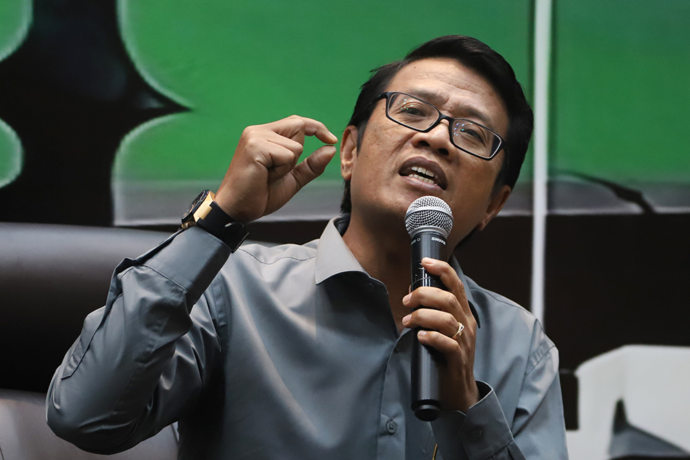 MPR Bersama KWP Gelar Diskusi Bahas Implikasi Putusan MK dalam Revisi UU Pemilu Diskusi Konstitusi dan Demokrasi Indonesia dengan tema "Menata Ulang Demokrasi: Implikasi Putusan MK dalam Revisi UU Pemilu". (BeritaNasional/Elvis Sendouw)