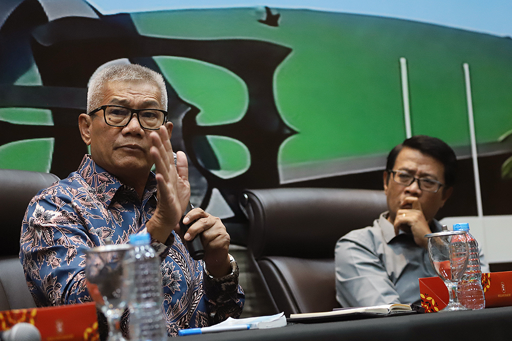 MPR Bersama KWP Gelar Diskusi Bahas Implikasi Putusan MK dalam Revisi UU Pemilu Diskusi Konstitusi dan Demokrasi Indonesia dengan tema "Menata Ulang Demokrasi: Implikasi Putusan MK dalam Revisi UU Pemilu". (BeritaNasional/Elvis Sendouw)