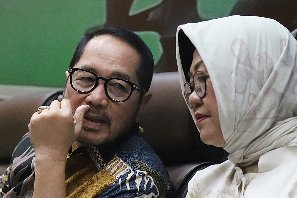 MPR Bersama KWP Gelar Diskusi Bahas Optimalisasi Desentralisasi dan Otonomi Daerah MPR gelar Diskusi Konstitusi dan Demokrasi Indonesia dengan tema “Hubungan Pusat dan Daerah (Optimalisasi Desentralisasi dan Otonomi Daerah)”. (BeritaNasional/Elvis Sendouw)
