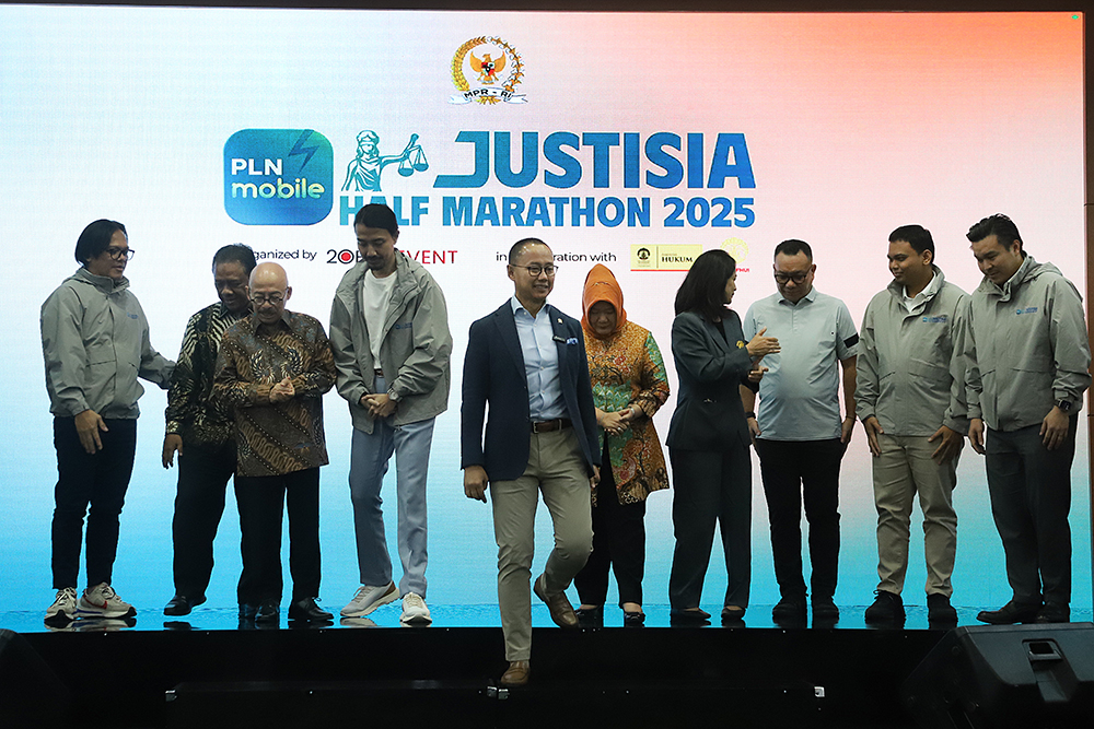 Peluncuran MPR RI - FHUI - PLN Mobile Justisia Half Marathon 2025. (BeritaNasional/Elvis Sendouw)