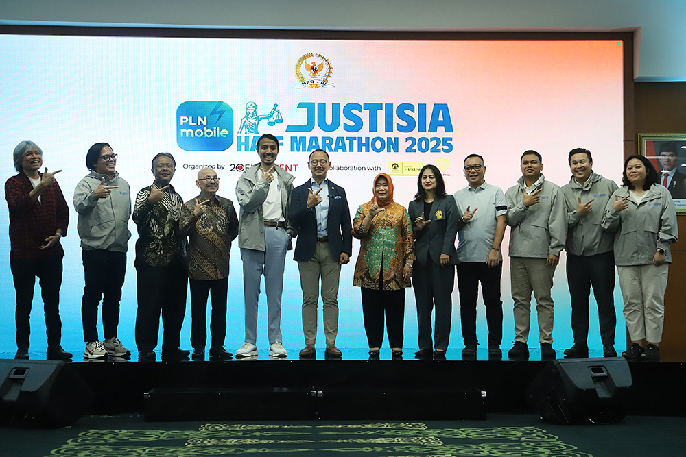 Peluncuran MPR RI - FHUI - PLN Mobile Justisia Half Marathon 2025. (BeritaNasional/Elvis Sendouw)