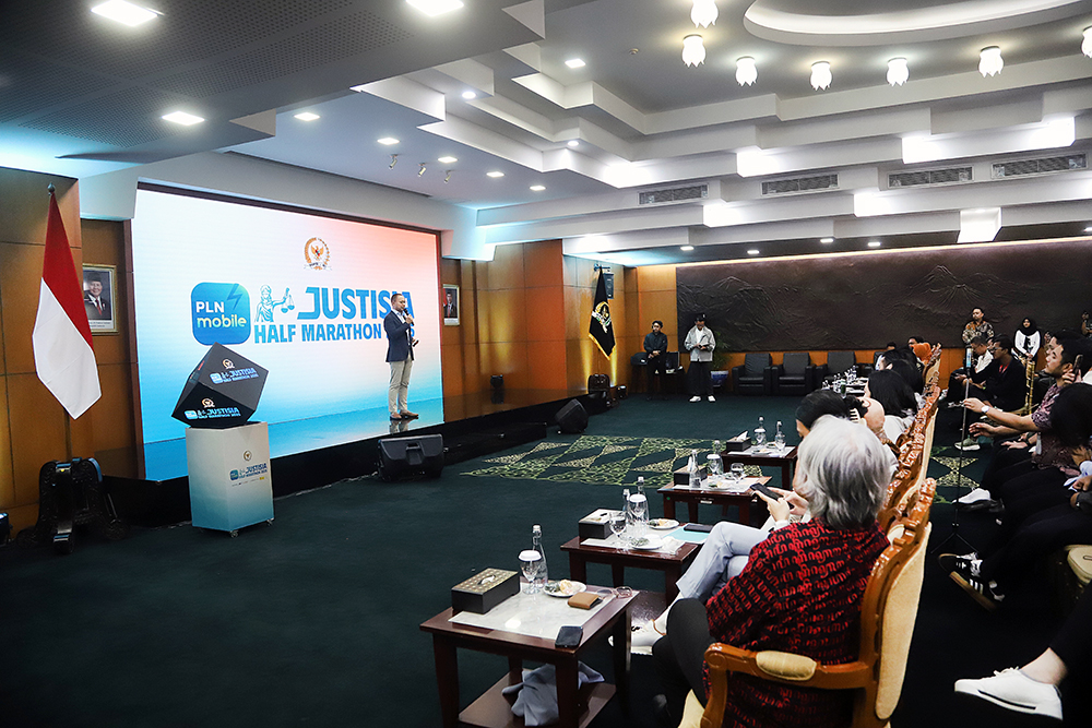 Peluncuran MPR RI - FHUI - PLN Mobile Justisia Half Marathon 2025. (BeritaNasional/Elvis Sendouw)