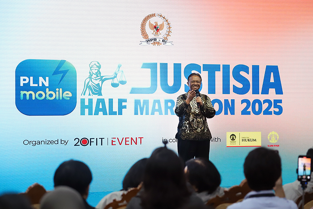 Peluncuran MPR RI - FHUI - PLN Mobile Justisia Half Marathon 2025. (BeritaNasional/Elvis Sendouw)