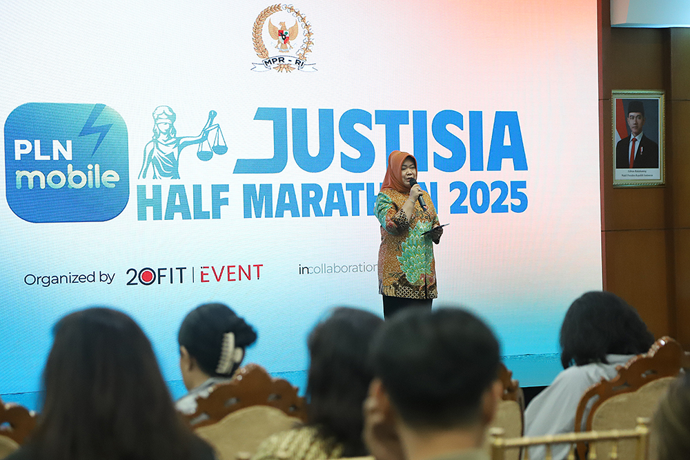 Peluncuran MPR RI - FHUI - PLN Mobile Justisia Half Marathon 2025. (BeritaNasional/Elvis Sendouw)