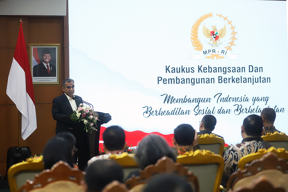 MPR RI bentuk Kaukus Kebangsaan untuk mendiskusikan dan mengintegrasikan kebijakan daerah. (BeritaNasional/Elvis Sendouw)