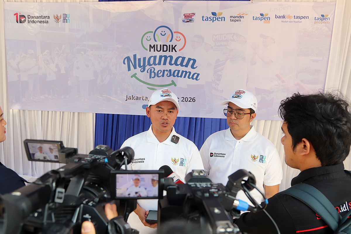 PT TASPEN (Persero) kembali menegaskan komitmen kepedulian  sosialnya dengan menyelenggarakan program "Mudik Nyaman Bersama TASPEN 2026". (BeritaNasional/Elvis Sendouw)