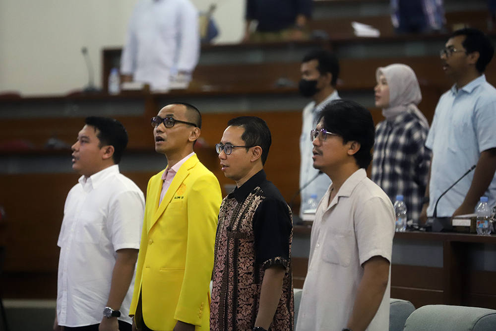 Musyawarah Nasional (Munas) Ikatan Alumni (Iluni) FIB UI dengan agenda utama pemilihan Ketua Umum yang baru. (BeritaNasional/Elvis Sendouw)