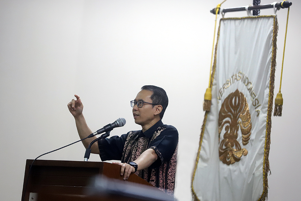 Musyawarah Nasional (Munas) Ikatan Alumni (Iluni) FIB UI dengan agenda utama pemilihan Ketua Umum yang baru. (BeritaNasional/Elvis Sendouw)