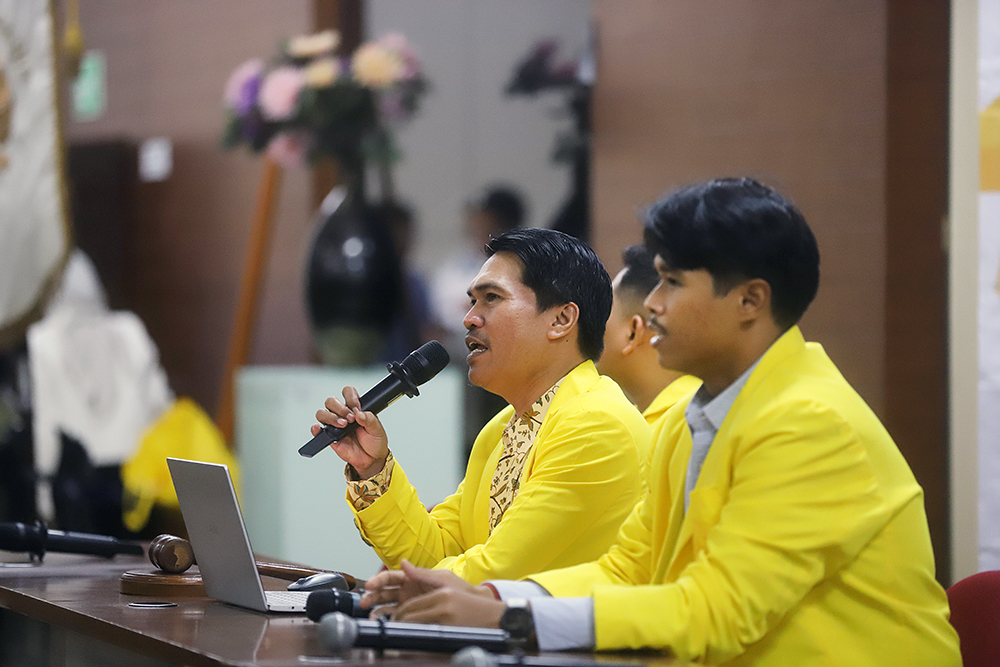 Musyawarah Nasional (Munas) Ikatan Alumni (Iluni) FIB UI dengan agenda utama pemilihan Ketua Umum yang baru. (BeritaNasional/Elvis Sendouw)