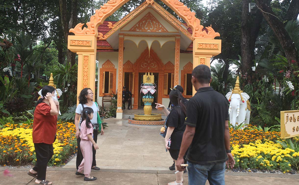 Suasana Pameran Flora dan Fauna (Flona) 2025 di Taman Lapangan Banteng, Jakarta, Rabu (20/8/2025). (Beritanasional.com/Oke Atmaja)