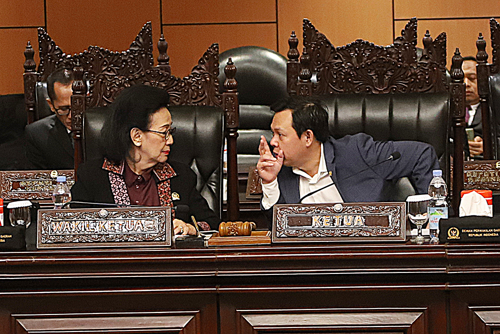 Paripurna DPD RI ke-10 Masa Sidang III Tahun 2024-2025. (BeritaNasional/Elvis Sendouw)