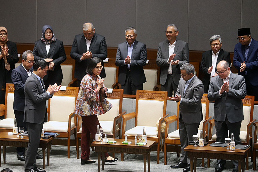 Rapat Paripurna ke-7 Masa Persidangan I Tahun Sidang 2024-2025, DPR mengesahkan Rancangan Undang-Undang (RUU) Anggaran. (BeritaNasional/Elvis Sendouw)