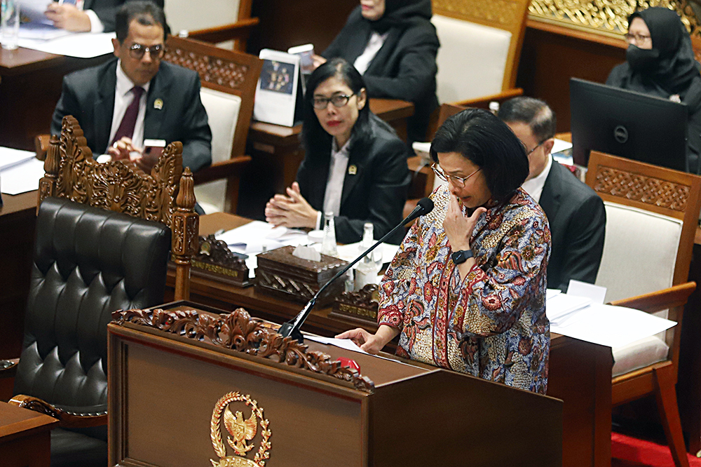 Rapat Paripurna ke-7 Masa Persidangan I Tahun Sidang 2024-2025, DPR mengesahkan Rancangan Undang-Undang (RUU) Anggaran. (BeritaNasional/Elvis Sendouw)