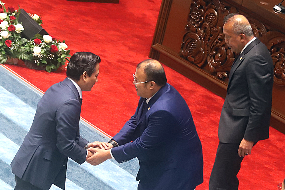 Rapat Paripurna DPR menyetujui Thomas Djiwandono menjadi Deputi Gubernur BI periode 2026-2031. (BeritaNasional/Elvis Sendouw)