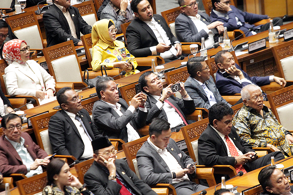 Rapat Paripurna Ke-5 Masa Persidangan I Tahun Sidang 2024-2025. (BeritaNasional/Elvis Sendouw)