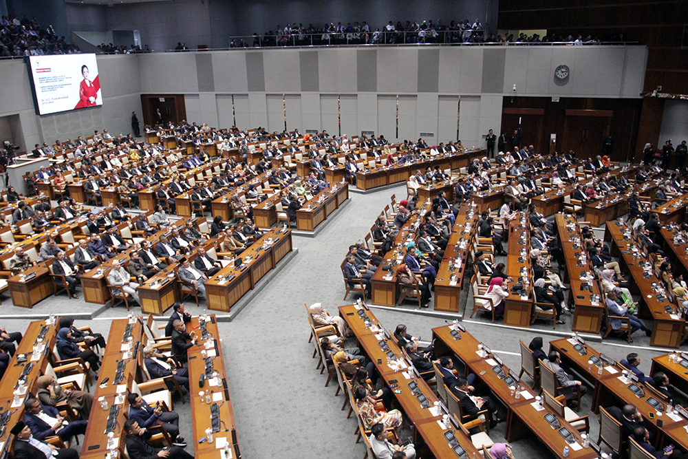 Rapat Paripurna Ke-5 Masa Persidangan I Tahun Sidang 2024-2025. (BeritaNasional/Elvis Sendouw)