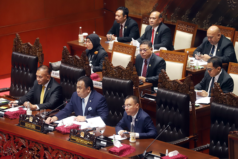 Suasana sidang paripurna DPR RI. (BeritaNasional/Elvis Sendouw)