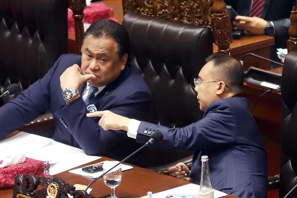 Suasana sidang paripurna DPR RI. (BeritaNasional/Elvis Sendouw)