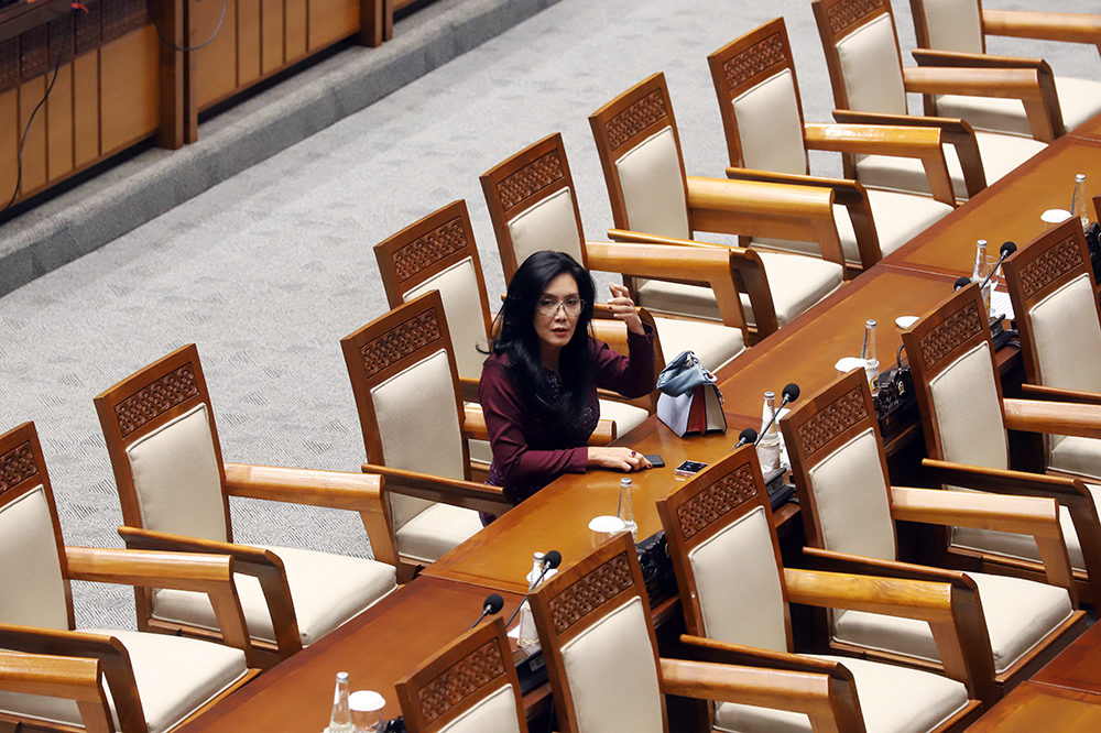 Suasana sidang paripurna DPR RI. (BeritaNasional/Elvis Sendouw)