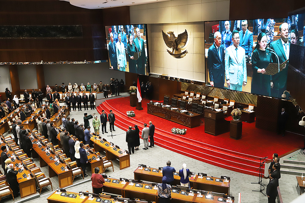 Pembukaan Rapat Paripurna DPR RI. (BeritaNasional/Elvis Sendouw)