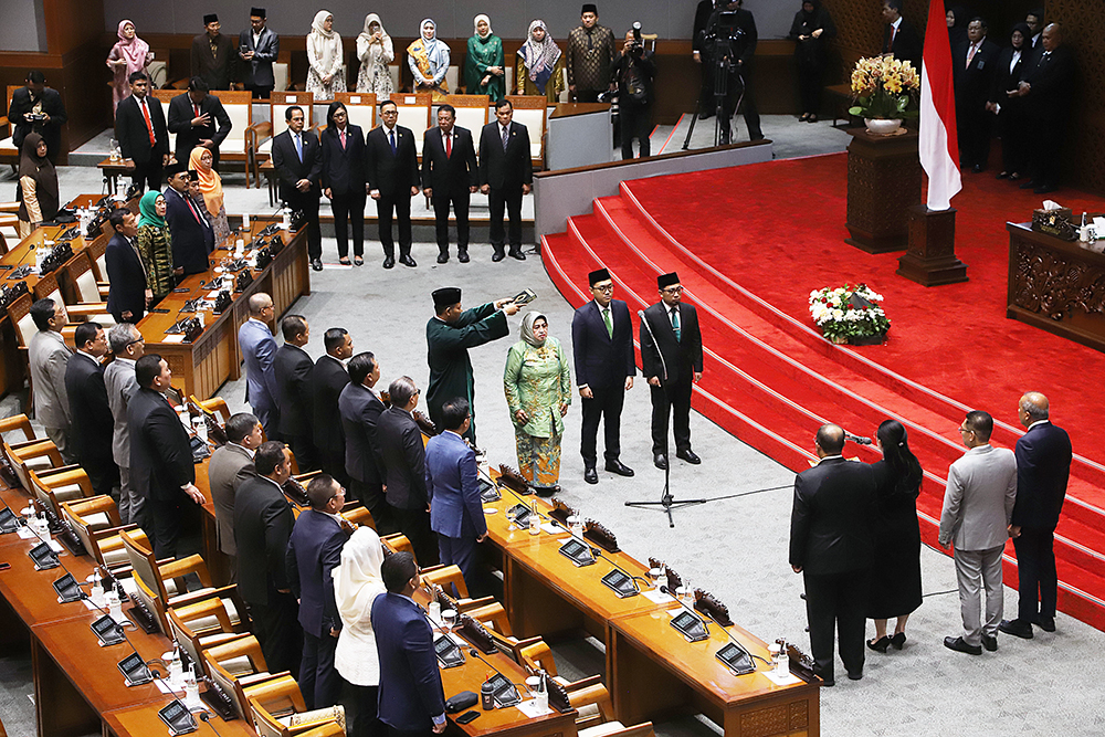 Pembukaan Rapat Paripurna DPR RI. (BeritaNasional/Elvis Sendouw)