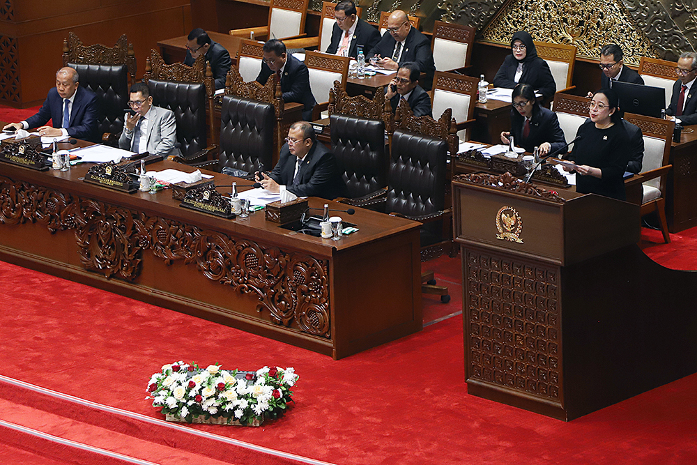 Pembukaan Rapat Paripurna DPR RI. (BeritaNasional/Elvis Sendouw)