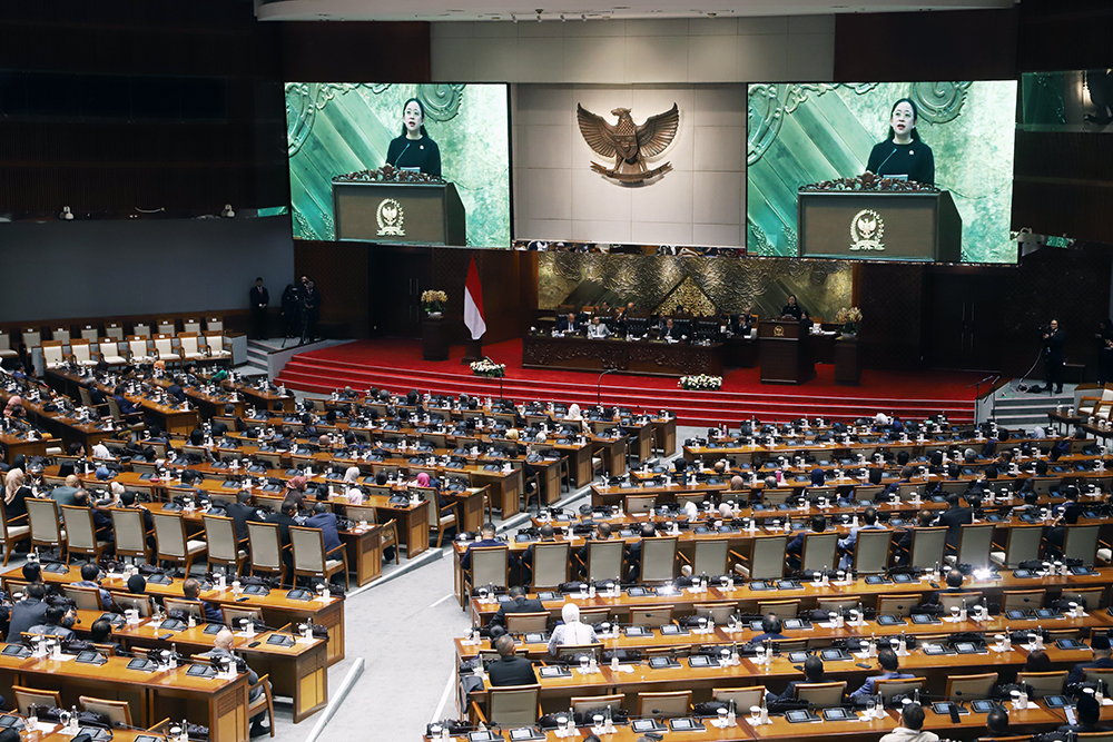 Pembukaan Rapat Paripurna DPR RI. (BeritaNasional/Elvis Sendouw)