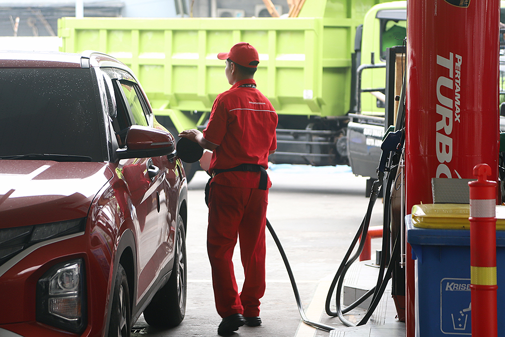 Pemerintah Setujui Pencampuran Etanol 10% Berlaku 2026 Pemerinta menyetujui pencampuran etanol pada BBM. (BeritaNasional/Elvis Sendouw)