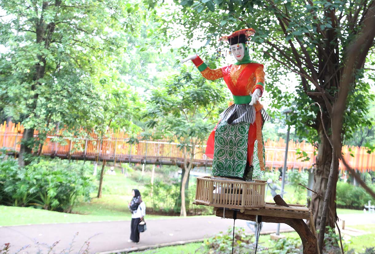 Suasan di Tebet Eco Park, Jakarta, Selasa) (21/10/2025).(Beritanasional.com/Okeatmaja)