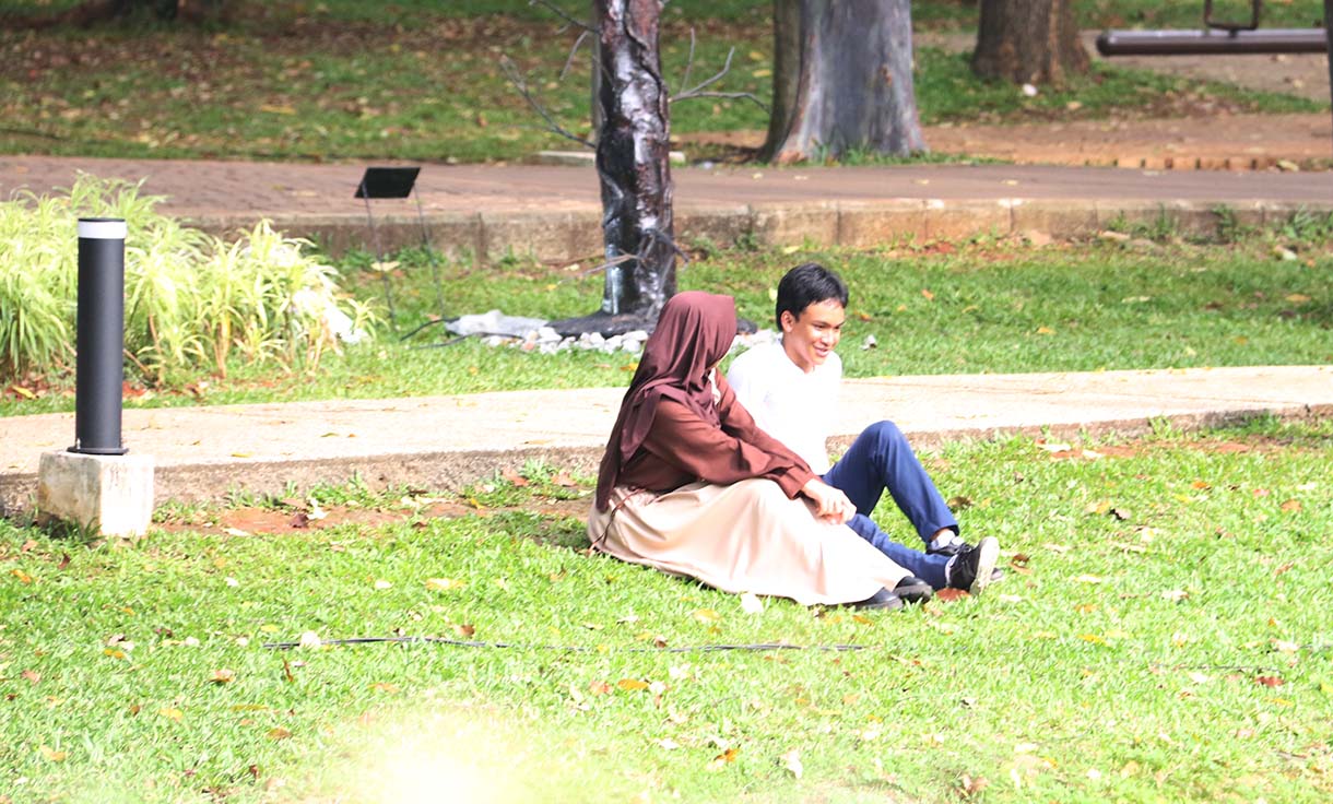 Suasan di Tebet Eco Park, Jakarta, Selasa) (21/10/2025).(Beritanasional.com/Okeatmaja)