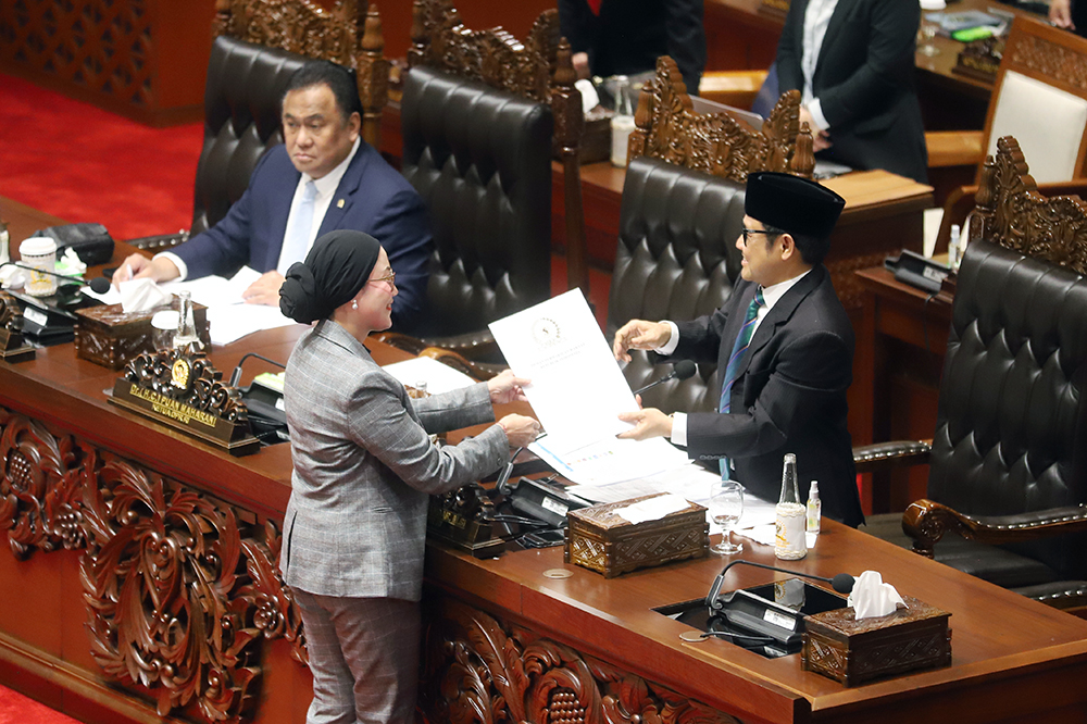 Pengawas Haji Penetapan Pembentukan dan Keanggotan Pansus Angket Pengawasan Haji. (BeritaNasional/Elvis Sendouw)