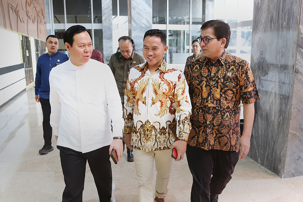 Pengukuhan pengurus KWP dan sekaligus perkenalan dengan jajaran Kesekjenan DPR, MPR dan DPD RI. (BeritaNasional/Elvis Sendouw)