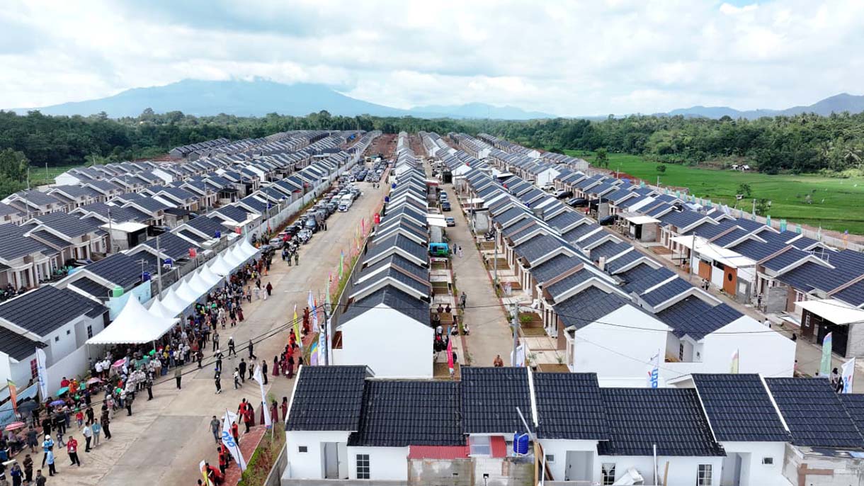 Perumahan subsidi di Pondok Banten Indah, Kota Serang, Banten, Sabtu (20/12/2025).  (Biro Setpres)