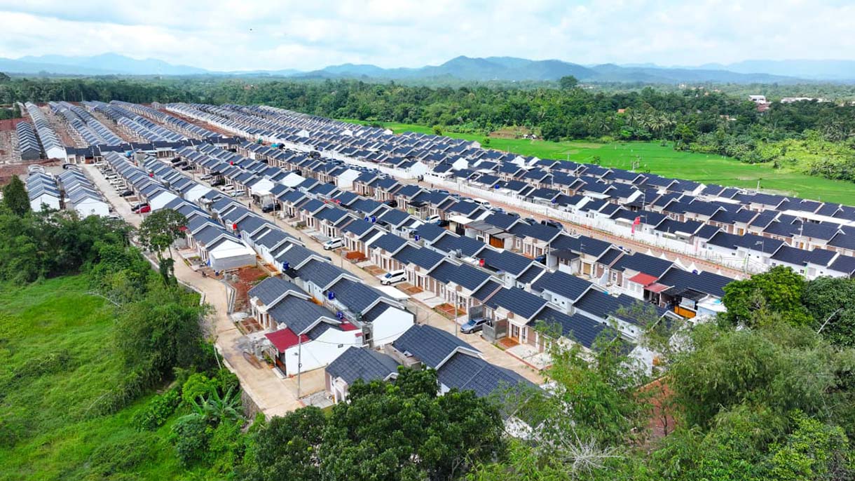 Perumahan subsidi di Pondok Banten Indah, Kota Serang, Banten, Sabtu (20/12/2025).  (Biro Setpres)