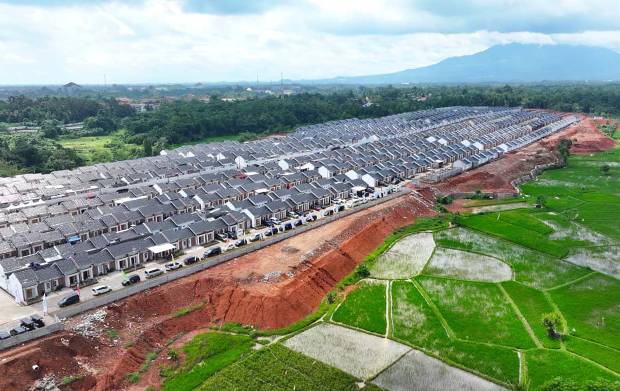 Perumahan subsidi di Pondok Banten Indah, Kota Serang, Banten, Sabtu (20/12/2025).  (Biro Setpres)