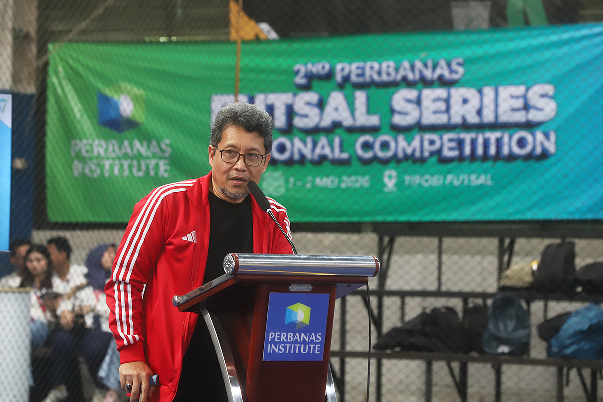 Perbanas Institute resmi menggelar turnamen “Perbanas Futsal Series II Nasional Competition” sebagai bagian dari rangkaian Dies Natalis ke-57. (BeritaNasional/Elvis Sendouw)