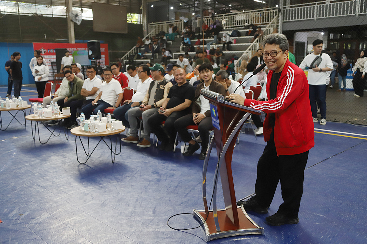 Perbanas Institute resmi menggelar turnamen “Perbanas Futsal Series II Nasional Competition” sebagai bagian dari rangkaian Dies Natalis ke-57. (BeritaNasional/Elvis Sendouw)
