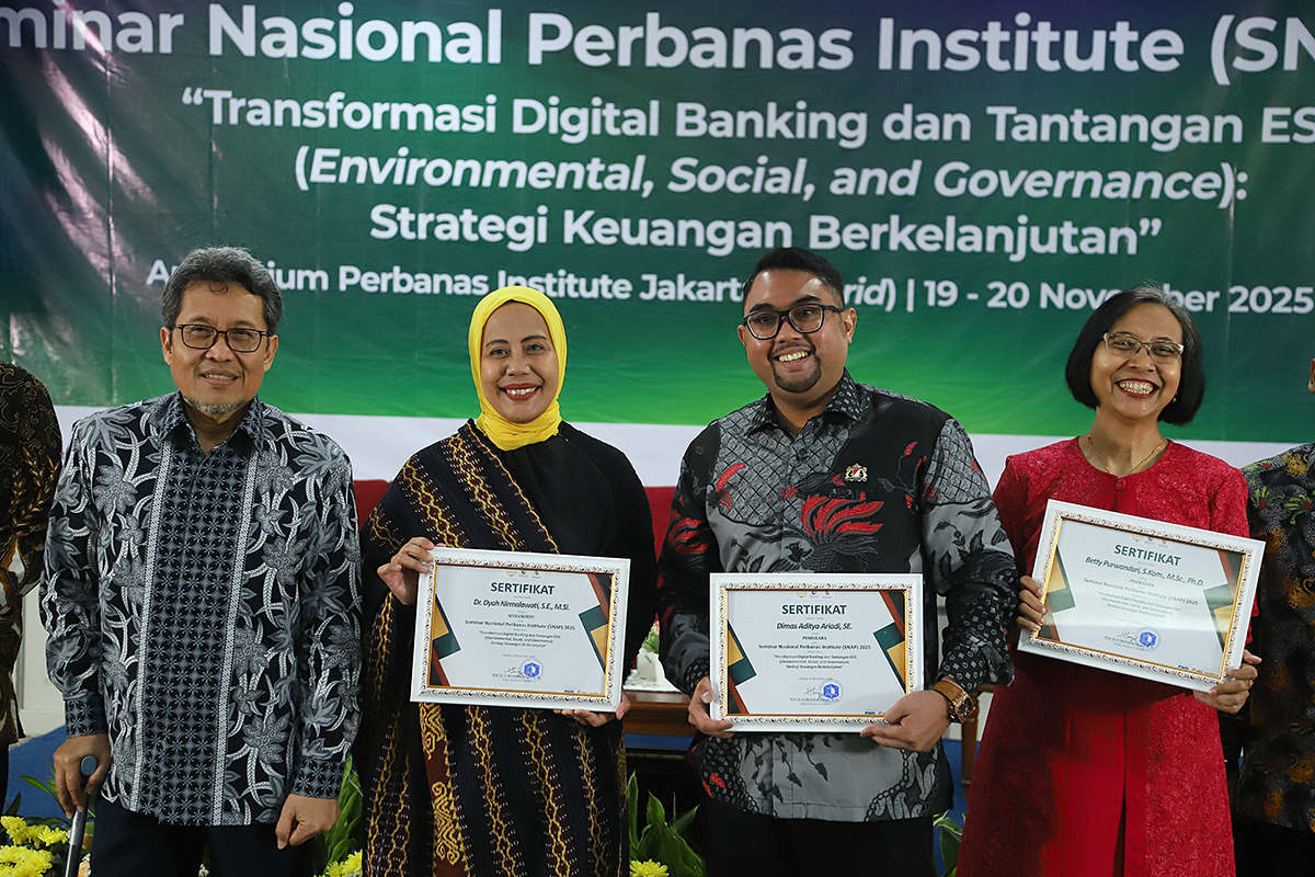 Syukuran pencapaian Perbanas Institute resmi meraih Akreditasi Unggul dari Badan Akreditasi Nasional Perguruan Tinggi (BAN-PT). (BeritaNasional/Elvis Sendouw)